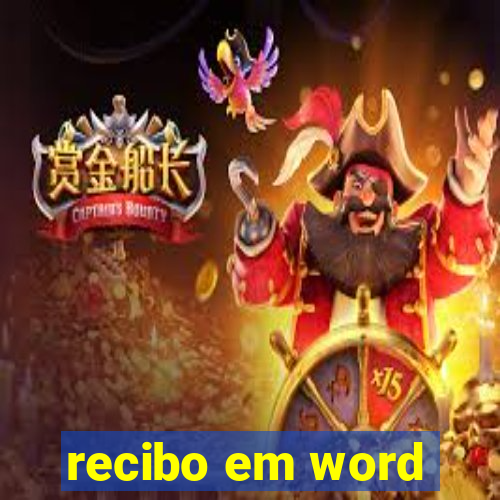 recibo em word